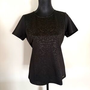Calvin Klein Top with Embossed Leopard Print Pattern
